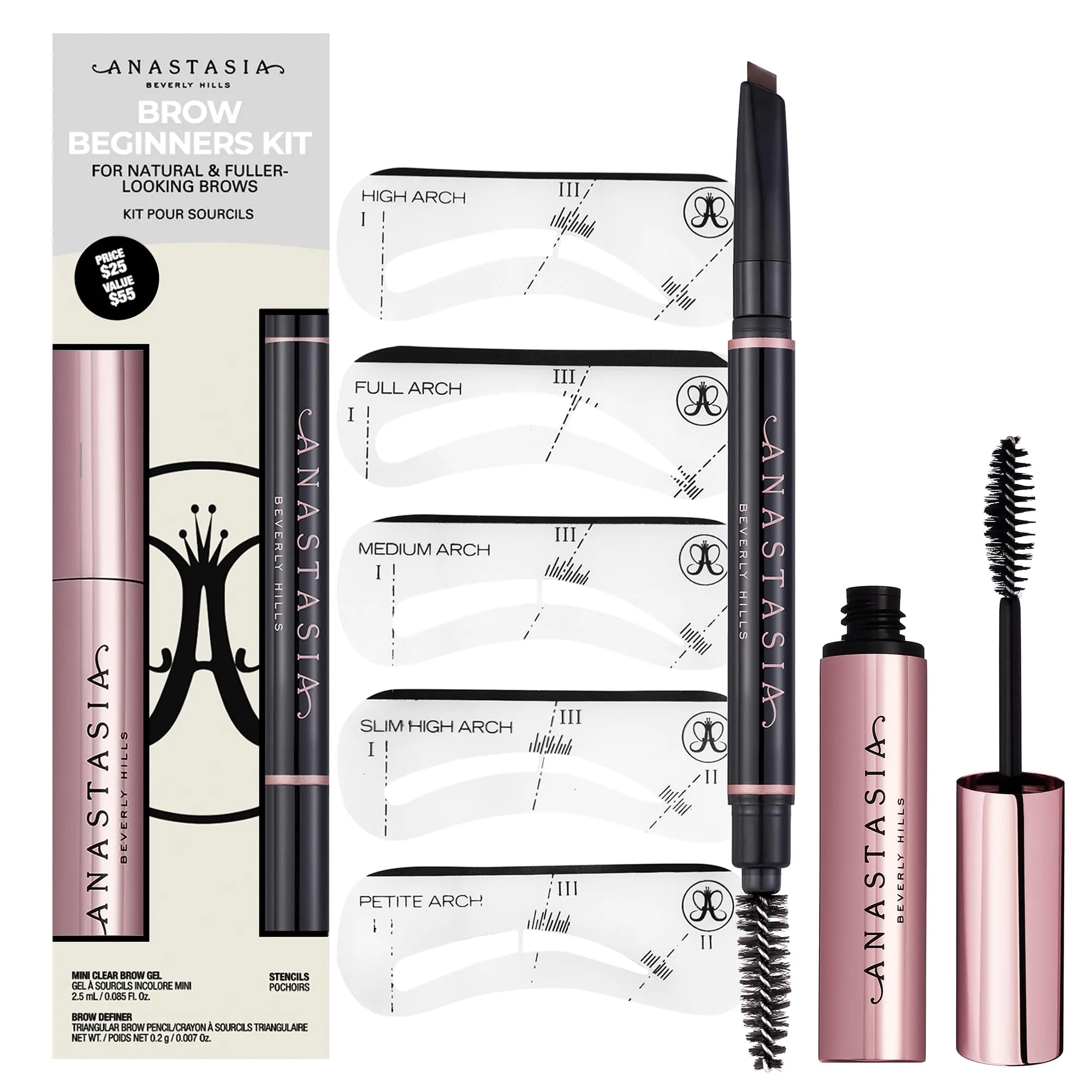 Anastasia Beverly Hills - Brow Beginners Kit - Soft Brown