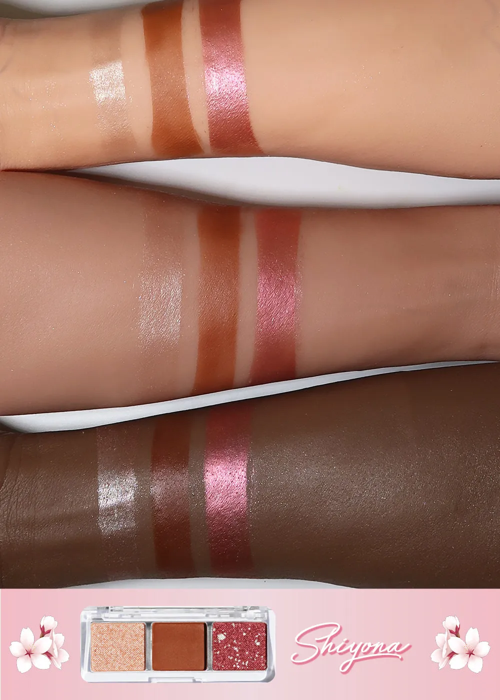 AOA Cherry Blossom 3-Color Eyeshadow Palettes
