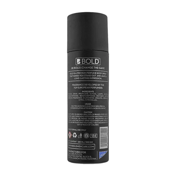 BOLD INDIGO BLACK COLLECTION BODY SPRAY 120ML