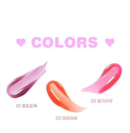 COLORGRAM Fruity Glass Gloss 3g - 3 Color to Choose