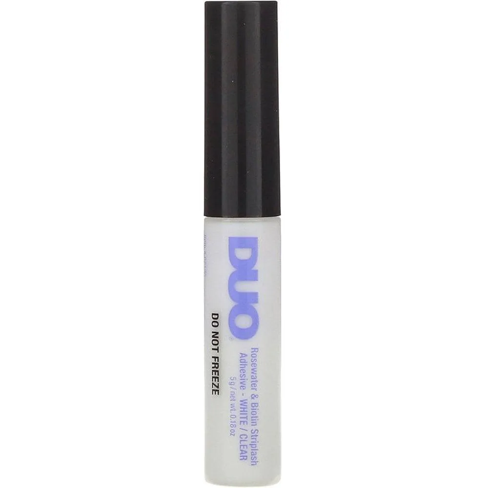Duo - Rosewater & Biotin Striplash Adhesive White Clear - 5g