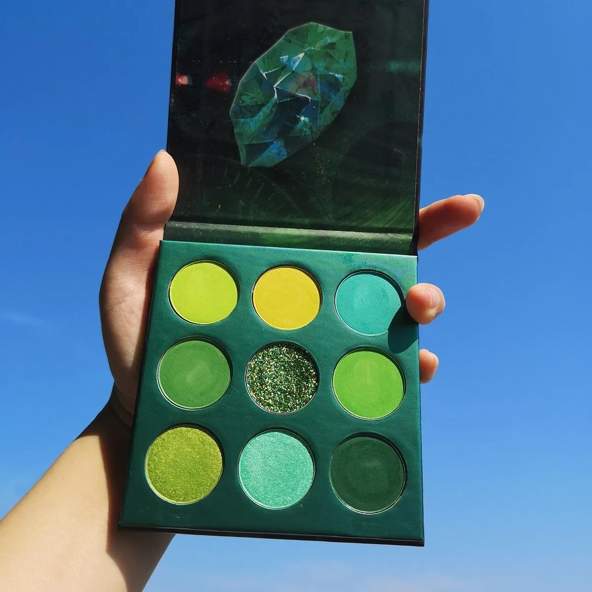Gemstone Collection -9 Colors Shadow Palette(TIME)-GREEN series