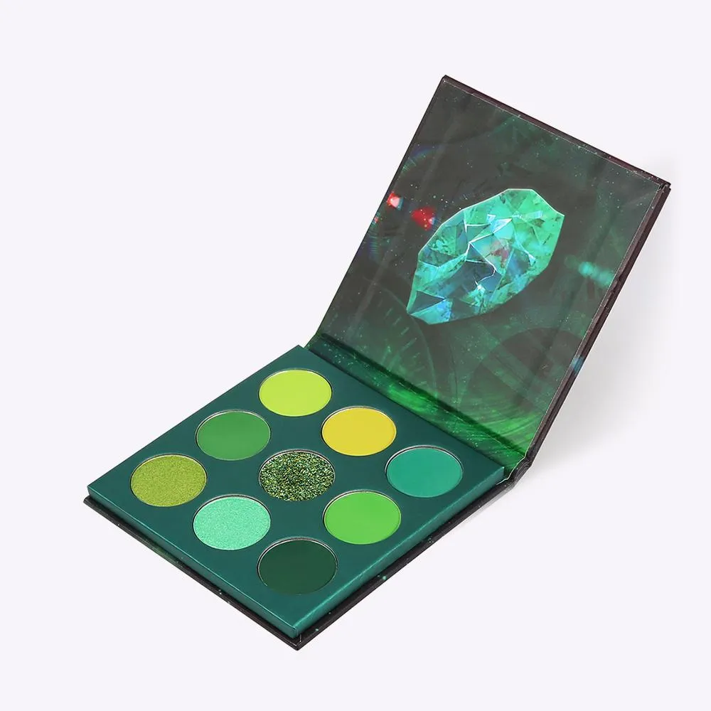 Gemstone Collection -9 Colors Shadow Palette(TIME)-GREEN series