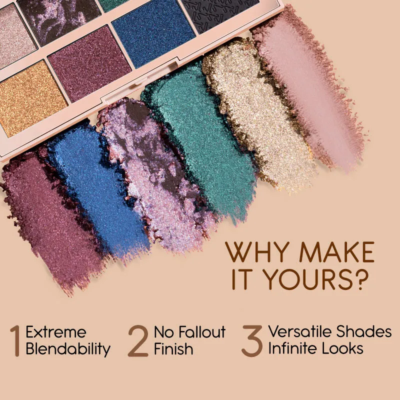 Kay Beauty Multi Texture Eyeshadow Palette - Celestial (15g)