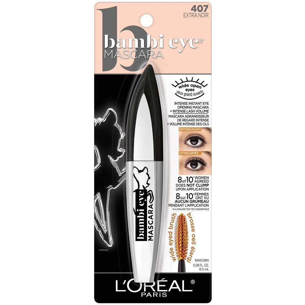 L'Oreal Paris Bambi Eye Washable Mascara 407 Black Noir