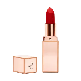 Major Headlines Matte Suede Lipstick in That's Why She's Late (Cherry Red)