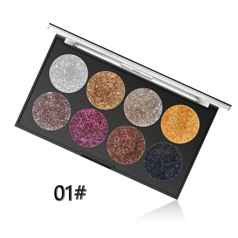Miss Rose 8 Color Glitter Makeup Palette