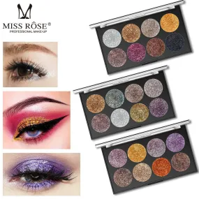 Miss Rose 8 Color Glitter Makeup Palette