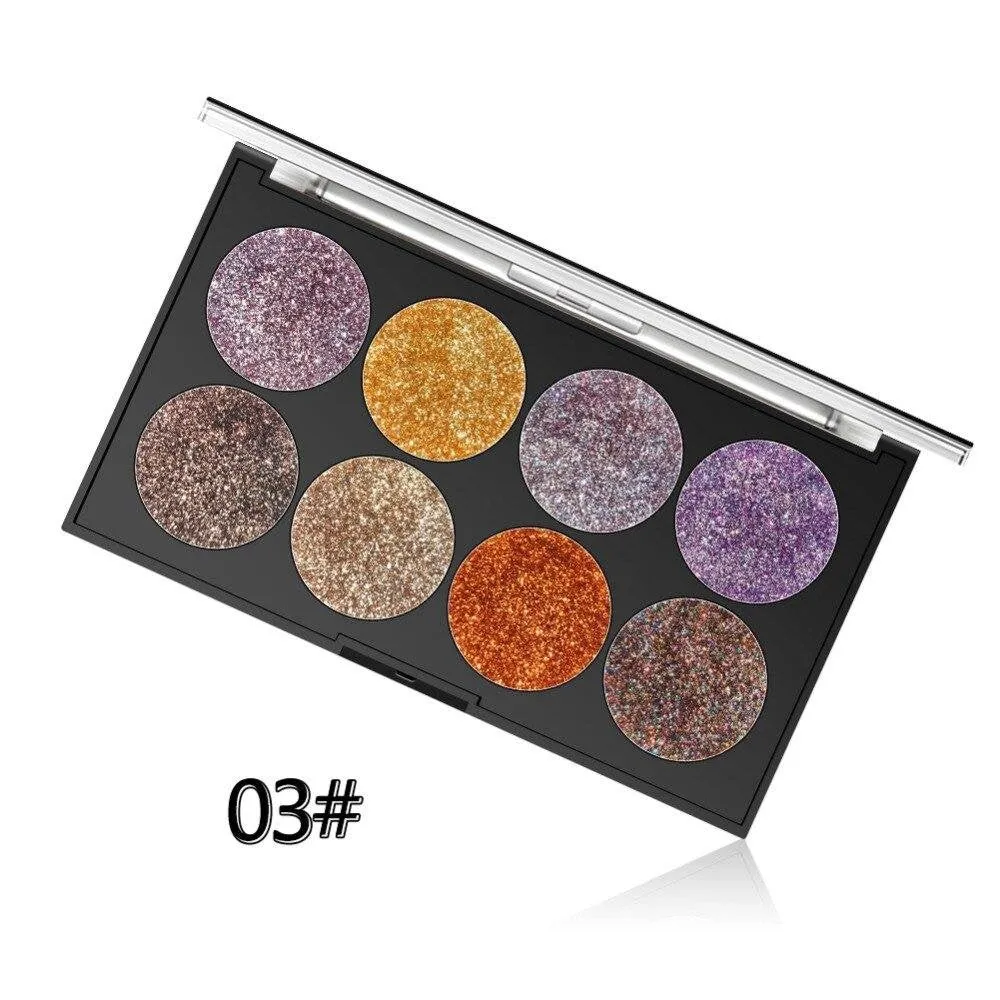 Miss Rose 8 Color Glitter Makeup Palette