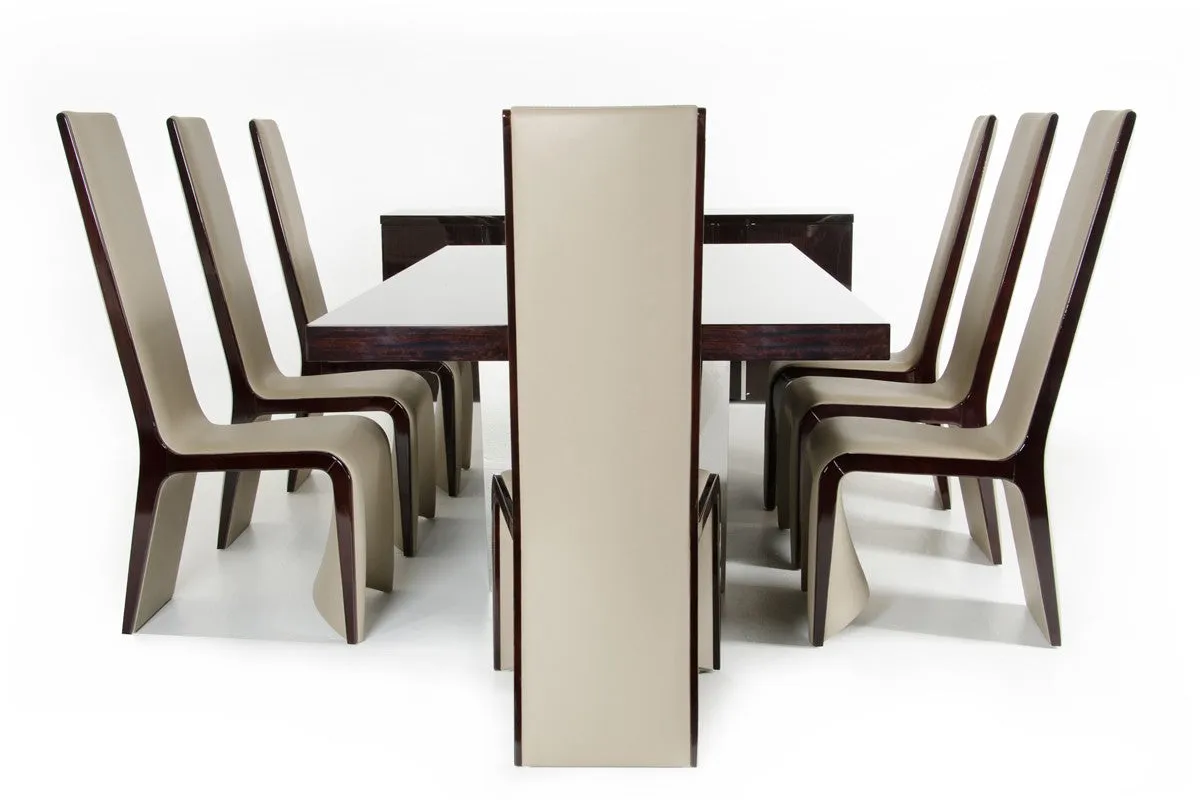 Modrest Christa Modern Ebony High Gloss Dining Table