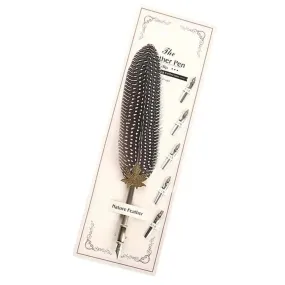 Natural Guinea Retro Feather Calligraphy Dip Quill Pen ((STYLE 2))