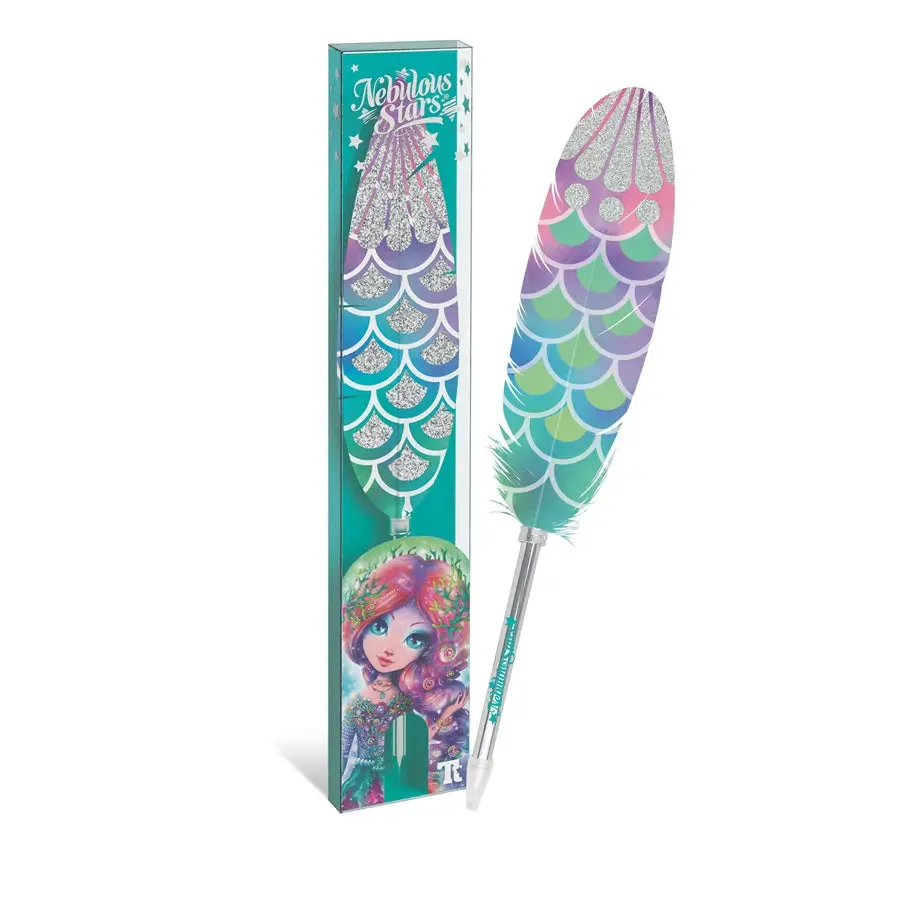 Nebulous Stars Feather Quill Pen 2024- Water1