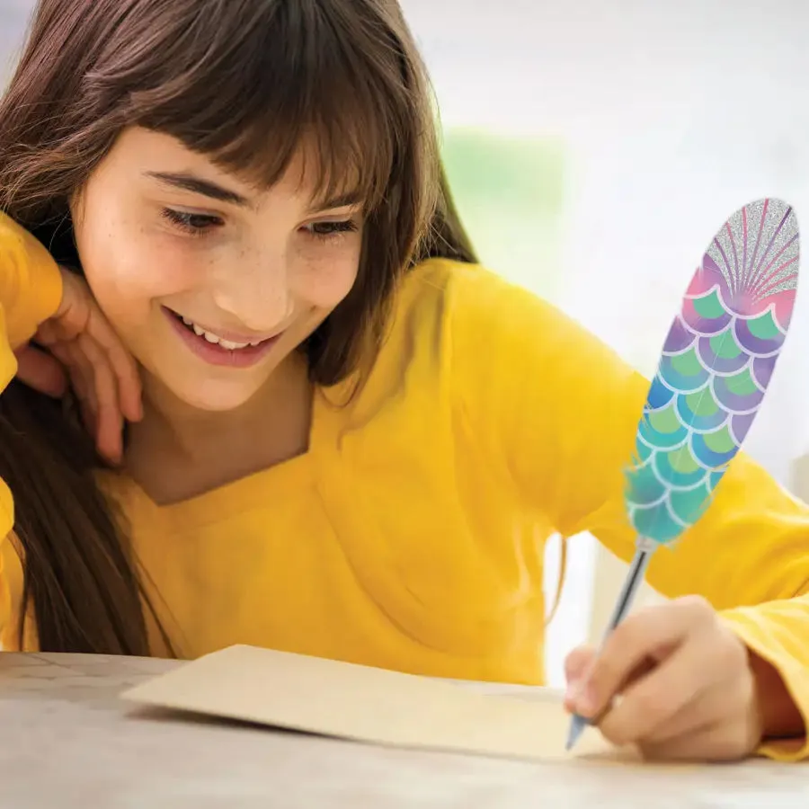 Nebulous Stars Feather Quill Pen 2024- Water1