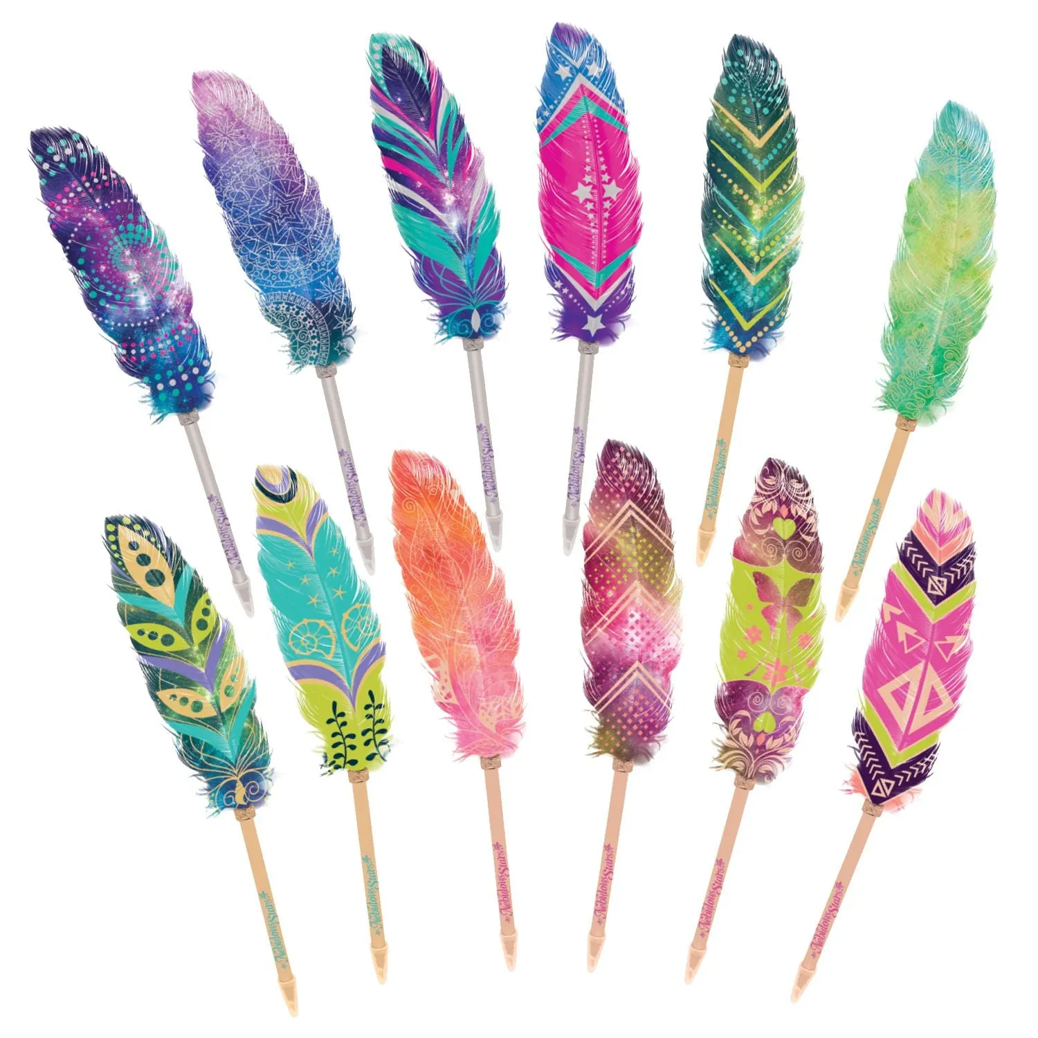 Nebulous Stars Feather Quill Pen - Purple Space 4