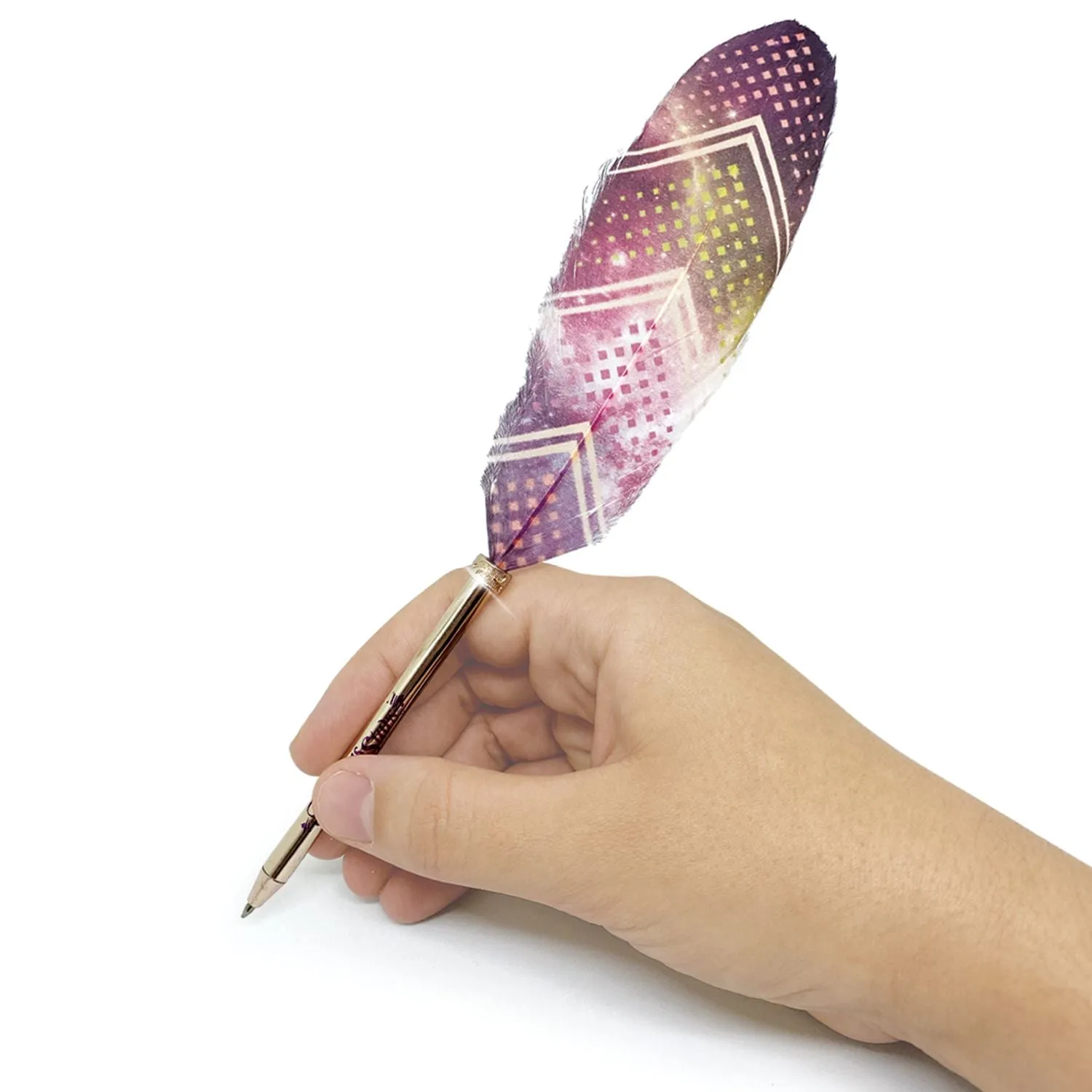 Nebulous Stars Feather Quill Pen - Purple Space 4