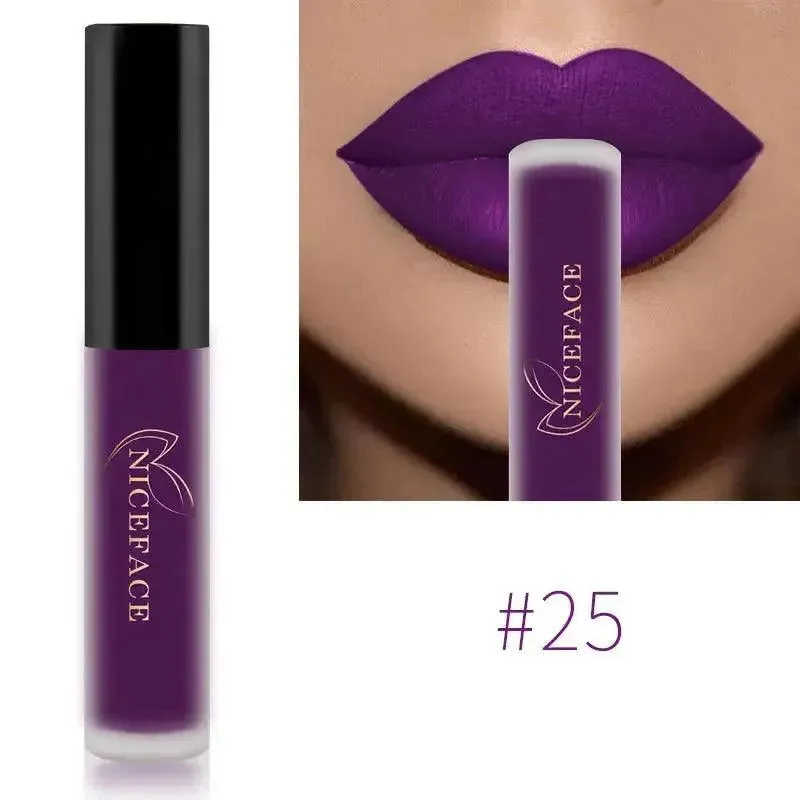 NICEFACE Nude Liquid Lipsticks - Waterproof Velvet Matte Lip Tint