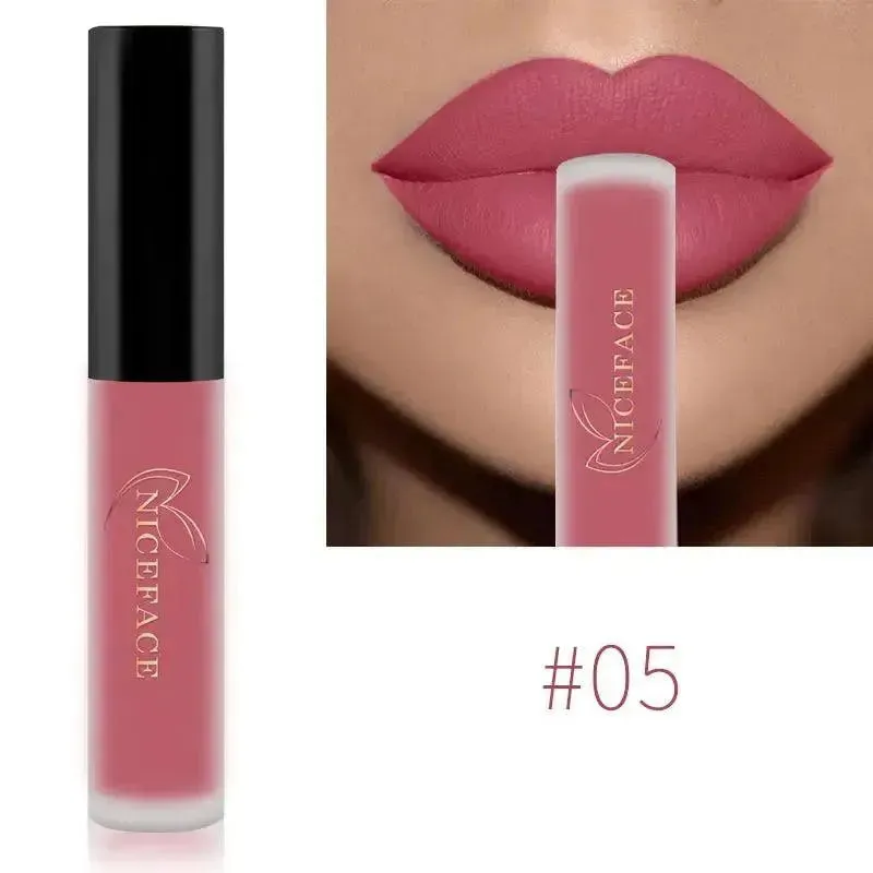 NICEFACE Nude Liquid Lipsticks - Waterproof Velvet Matte Lip Tint