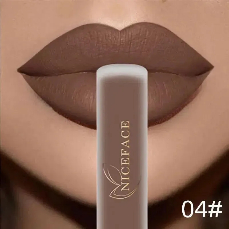 NICEFACE Nude Liquid Lipsticks - Waterproof Velvet Matte Lip Tint