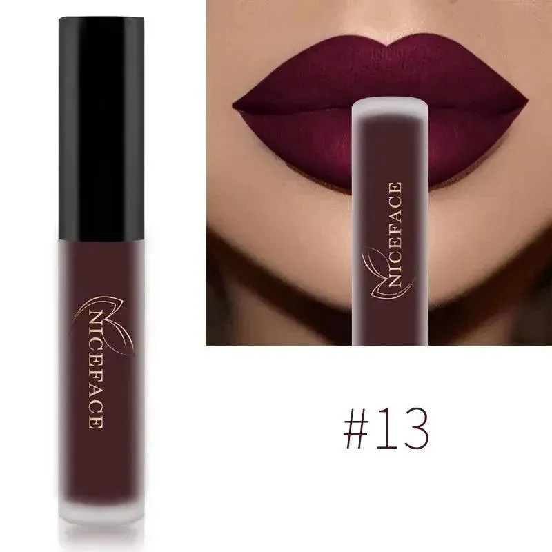NICEFACE Nude Liquid Lipsticks - Waterproof Velvet Matte Lip Tint