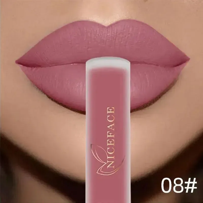 NICEFACE Nude Liquid Lipsticks - Waterproof Velvet Matte Lip Tint