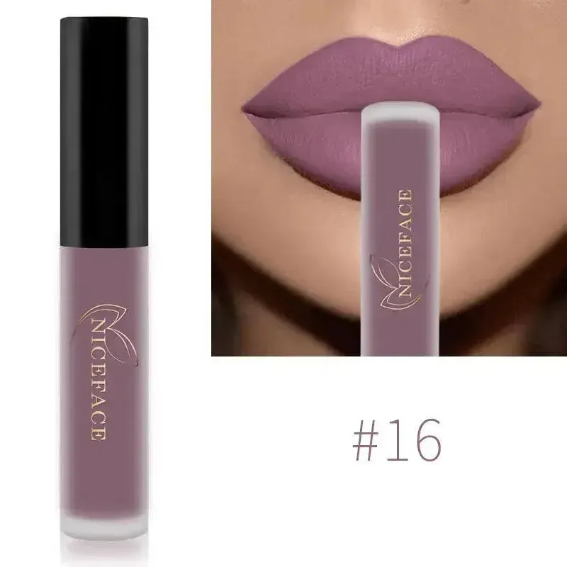 NICEFACE Nude Liquid Lipsticks - Waterproof Velvet Matte Lip Tint