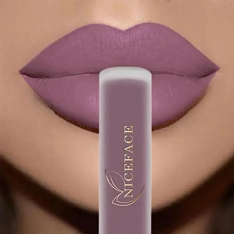 NICEFACE Nude Liquid Lipsticks - Waterproof Velvet Matte Lip Tint