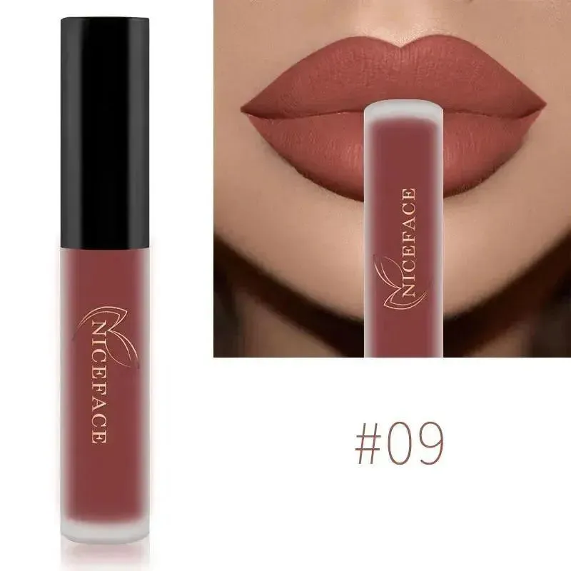 NICEFACE Nude Liquid Lipsticks - Waterproof Velvet Matte Lip Tint