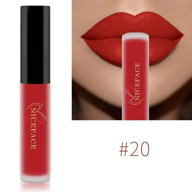 NICEFACE Nude Liquid Lipsticks - Waterproof Velvet Matte Lip Tint