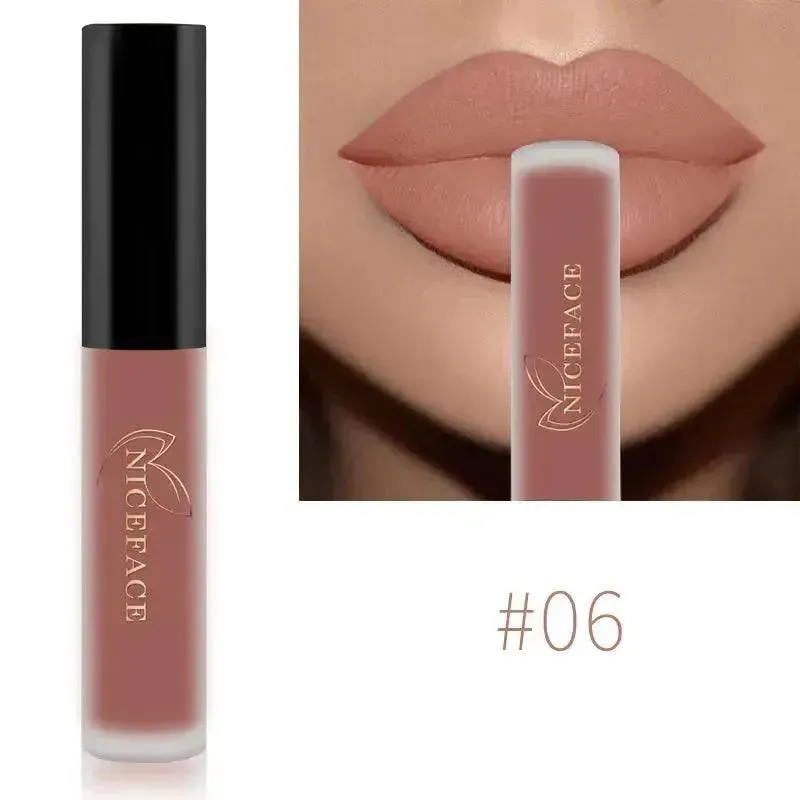 NICEFACE Nude Liquid Lipsticks - Waterproof Velvet Matte Lip Tint