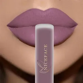 NICEFACE Nude Liquid Lipsticks - Waterproof Velvet Matte Lip Tint