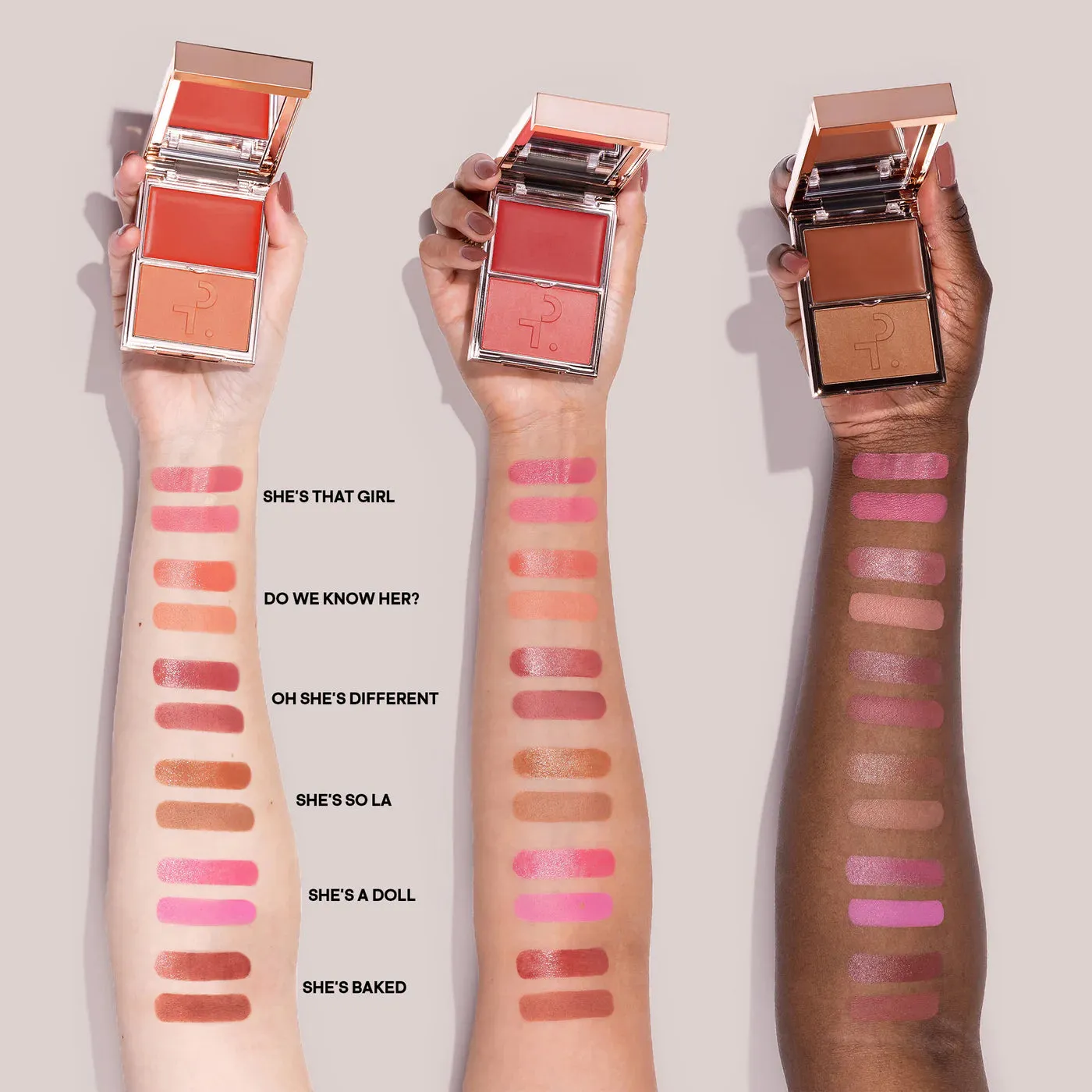 Patrick Ta - Major Headlines Double Take Cream Powder Blush Duo - She's A Doll