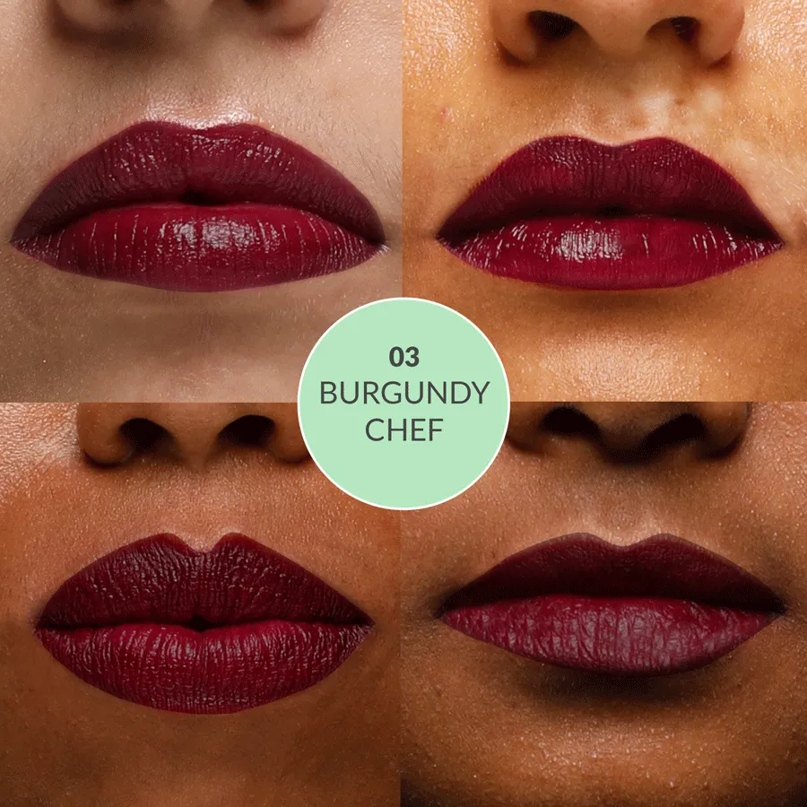 Satin Matte Lipstick Burgundy Chef 03