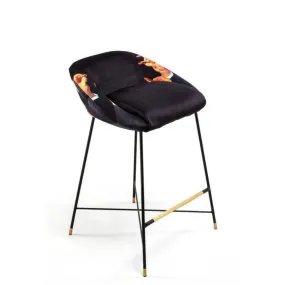 Seletti Toiletpaper High Stool Lipsticks Black