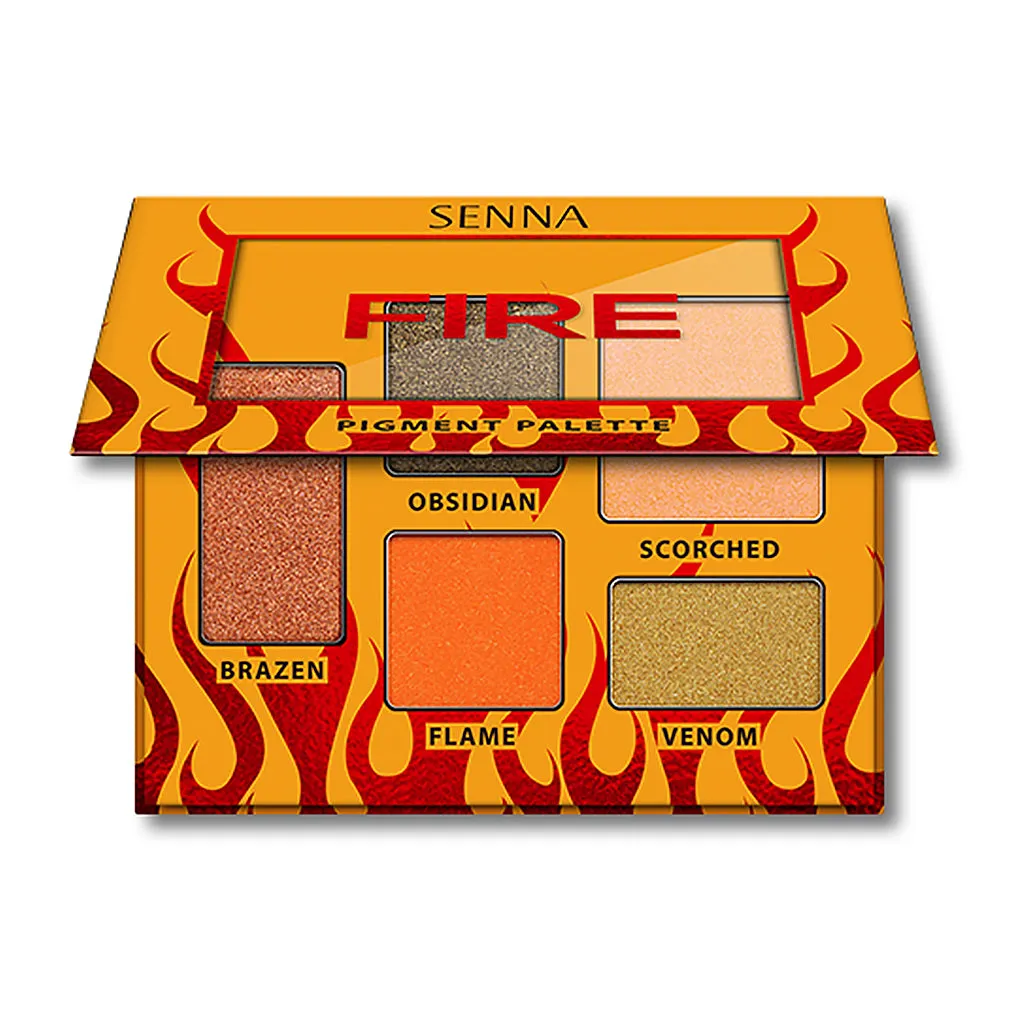 Senna Cosmetics Fire Pigment Eyeshadow Palette