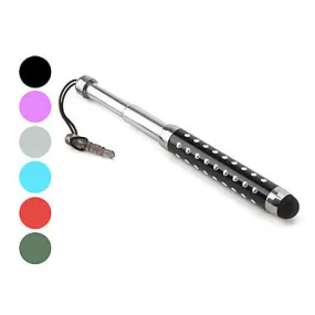 Stylus Touch Pen with Anti-Dust Plug Strap for iPad and iPhone (Assorted Color)